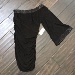 Forever 21 black tight one shoulder dress